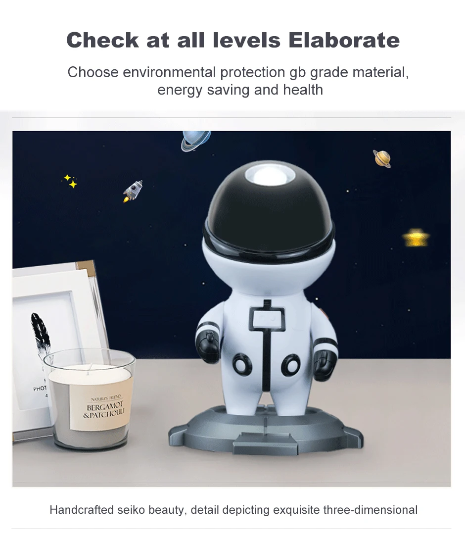 Latest Astronaut Lamp Galaxy Star Projector Starry Sky Night Light Home Room Decor Decoration Bedroom Decorative Luminaires Gift
Latest Astronaut Lamp Galaxy Star Projector Starry Sky Night Light Home Room Decor Decoration Bedroom Decorative Luminaires Gift