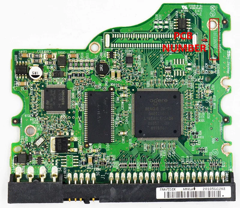 Maxtor Desktop IDE Hard disk circuit board BOARD NUMBER: 302007101 / 302007102 /MAIN CONTROLLER IC : 040121400
Maxtor Desktop IDE Hard disk circuit board BOARD NUMBER: 302007101 / 302007102 /MAIN CONTROLLER IC : 040121400