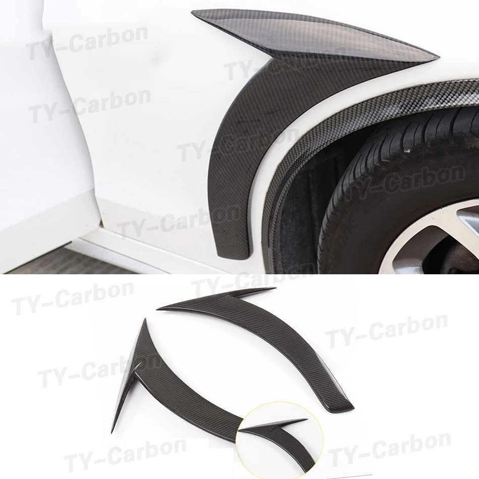 

For Benz CLA Class W117 CLA180 CLA200 CLA250 2013-2019 Front Fender Vent Fin Trim Covers Carbon Fiber Car Body Kit 2PCS