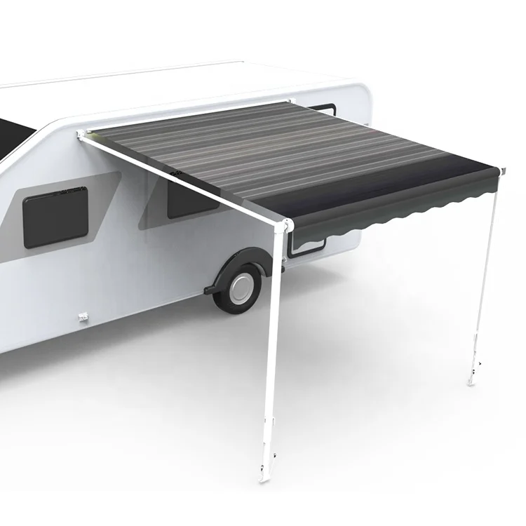 Flexible Retractable Arms Wareda RV Awning for Caravan and Car on wall on ground
Flexible Retractable Arms Wareda RV Awning for Caravan and Car on wall on ground