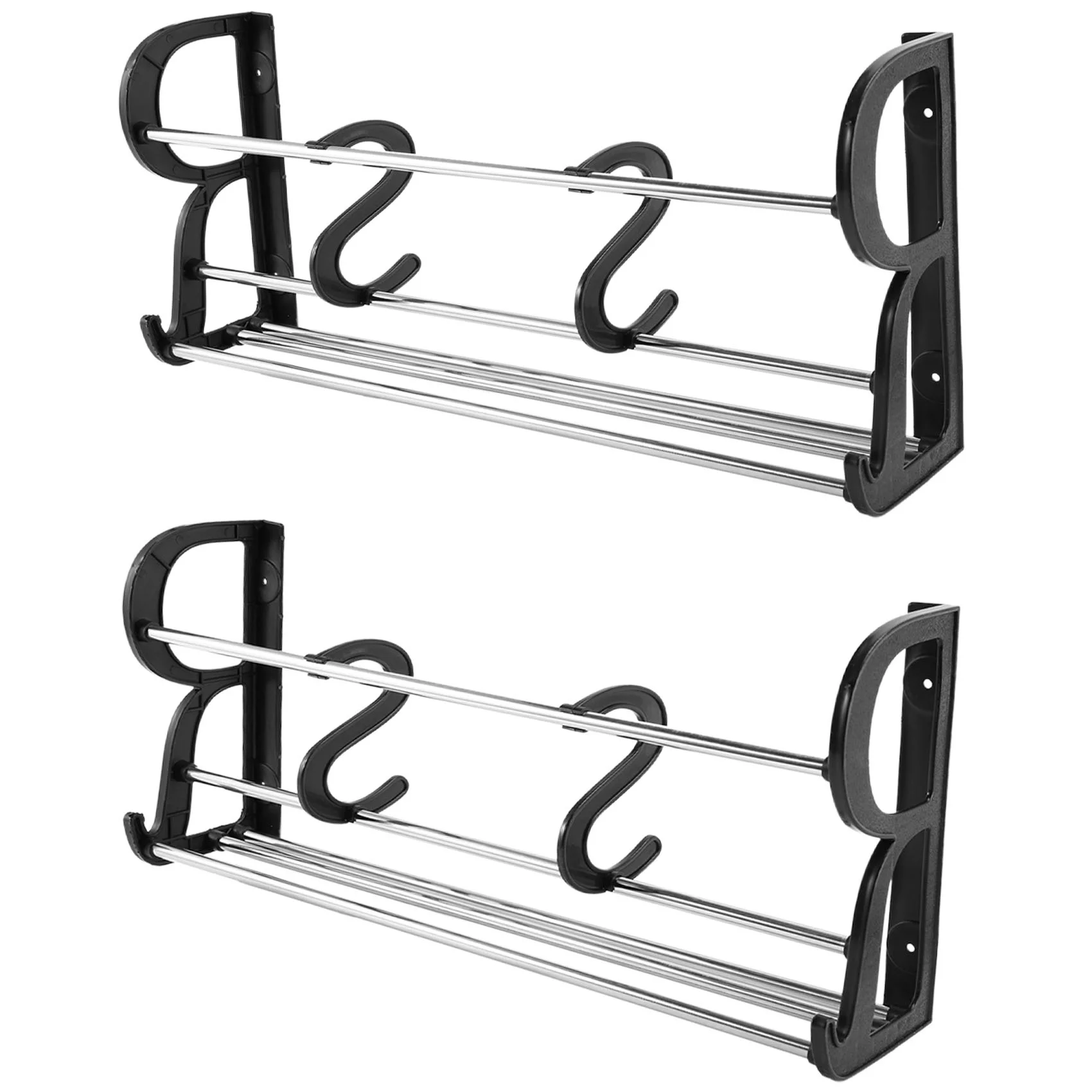 2-Pack over the Door Shoe Rack, Wall Hanging Door Shoe Rack Organizer, Adhesive Shoe Organizer Wall Mounted with S-Shape
2-Pack over the Door Shoe Rack, Wall Hanging Door Shoe Rack Organizer, Adhesive Shoe Organizer Wall Mounted with S-Shape