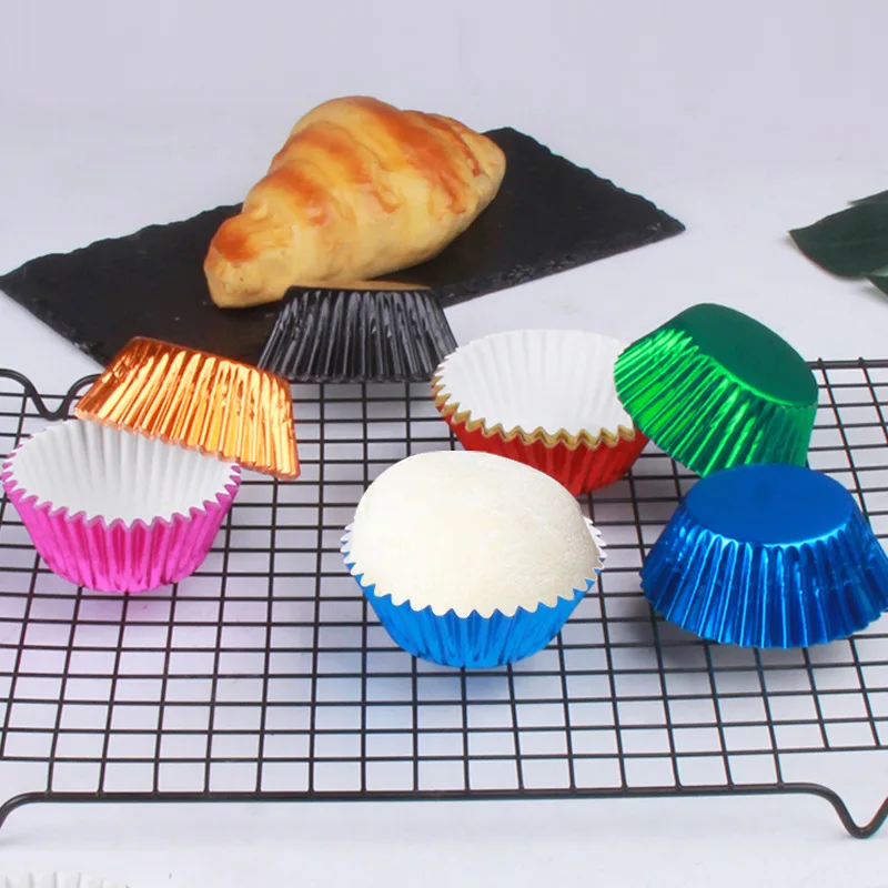 

100pcs Colorful Paper Box Cupcake Baking Muffin Case Cup Liner Party Tray Cake Mold Cute Decorating Tools