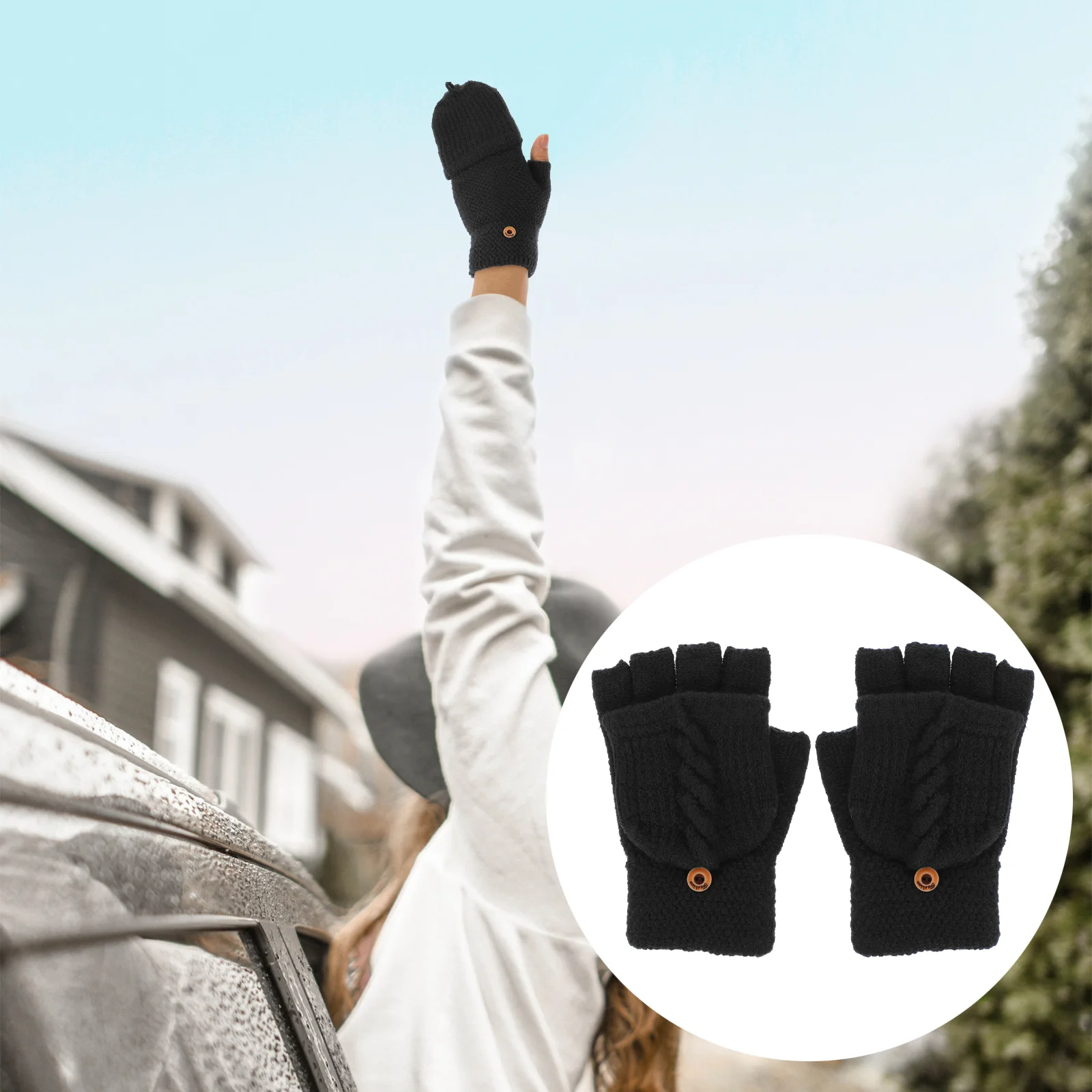 Fingerless Gloves Women Warm Knitted Gloves Flap Mittens Convertible Fingerless Gloves Warm Mittens for Women Teen Girls
Fingerless Gloves Women Warm Knitted Gloves Flap Mittens Convertible Fingerless Gloves Warm Mittens for Women Teen Girls