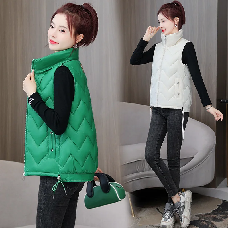 2022 New Fashion Versatile Down Cotton Vest for Women's Winter Outwear Short Fit, Warm, and Lightweight Tank Top
2022 New Fashion Versatile Down Cotton Vest for Women's Winter Outwear Short Fit, Warm, and Lightweight Tank Top