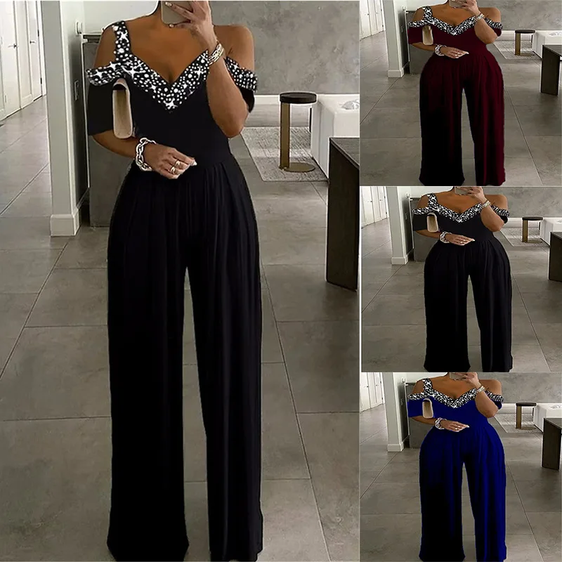 Sequined Jumpsuit Women Fashion Elegant Casual Workwear Party Romper Overalls Female Sleeveless Zipper Pocket Design Jumpsuits
Sequined Jumpsuit Women Fashion Elegant Casual Workwear Party Romper Overalls Female Sleeveless Zipper Pocket Design Jumpsuits