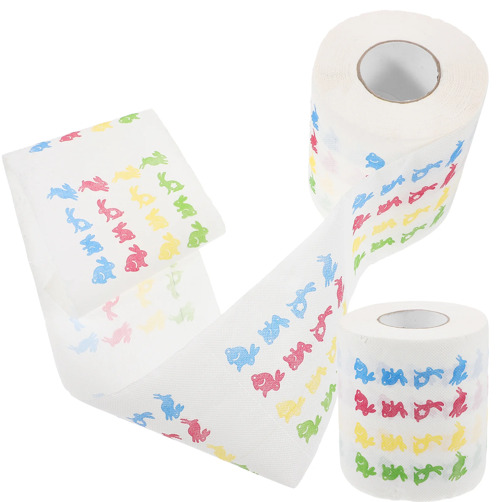 

Toilet Paper Easter Rabbits Eggs Shape Tissue Paper Towel Bathroom Home Office Toilet Paper Themed Party Supplies