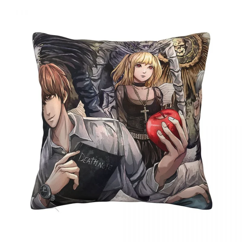 Death Note Japanese Anime Pillowcase Soft Polyester Cushion Cover Cartoon Shinigami Throw Pillow Case Cover Living Room 40X40cm
Death Note Japanese Anime Pillowcase Soft Polyester Cushion Cover Cartoon Shinigami Throw Pillow Case Cover Living Room 40X40cm