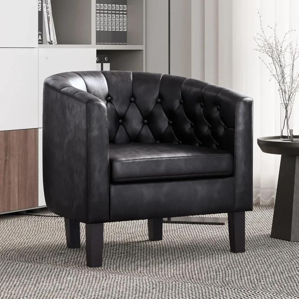 Accent Chairs for Living Room,Elegant Arm Chair Upholstered Tufted Barrel Chair Club Chair for Bedroom silla DeSalón Lujo
Accent Chairs for Living Room,Elegant Arm Chair Upholstered Tufted Barrel Chair Club Chair for Bedroom silla DeSalón Lujo
