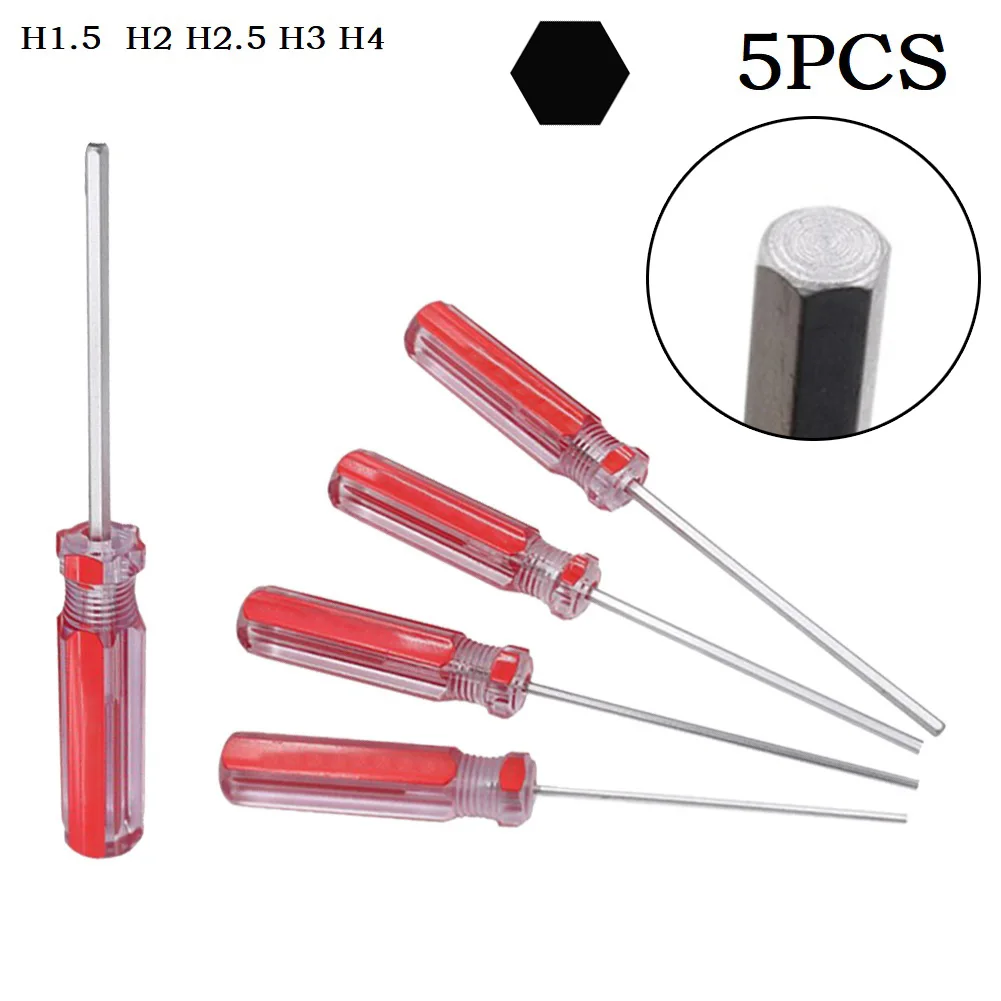 5pcs/set 1.5mm-4mm Hexagon Screwdriver Set Flat Head Hex Screw-driver Magnetic Bolt Driver H1.5 H 2 H 2.5 H3 H4
5pcs/set 1.5mm-4mm Hexagon Screwdriver Set Flat Head Hex Screw-driver Magnetic Bolt Driver H1.5 H 2 H 2.5 H3 H4