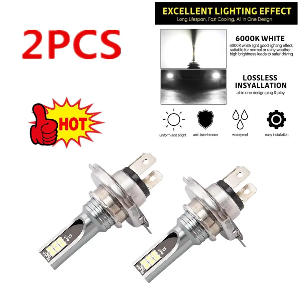 2pcs H7 LED Headlight Bulb Beam 100W High Power LED H1 H3 H4 H11 Headlamp 6000K White Super Bright Driving DRL Auto
2pcs H7 LED Headlight Bulb Beam 100W High Power LED H1 H3 H4 H11 Headlamp 6000K White Super Bright Driving DRL Auto