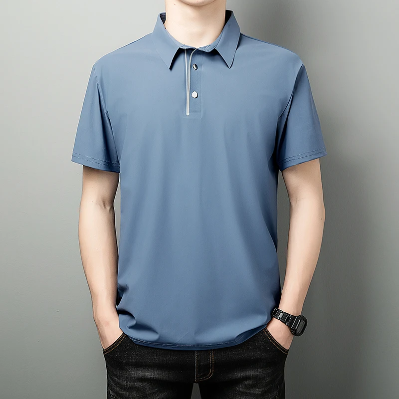 2024 Commute Summer Thin T-shirts Solid Color All-match Men's Clothing Short Sleeve Business Casual Polo-Neck Button Polo Shirts
2024 Commute Summer Thin T-shirts Solid Color All-match Men's Clothing Short Sleeve Business Casual Polo-Neck Button Polo Shirts