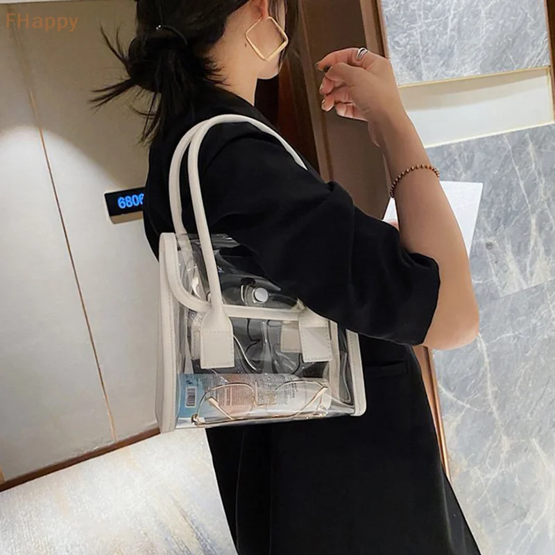 Женская сумка через плечо, Повседневная прозрачная сумка, модная сумочка
Женская сумка через плечо, Повседневная прозрачная сумка, модная сумочка