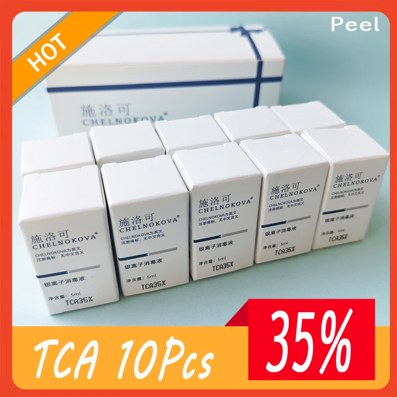 TCA Peel for Fine Lines 35% 10pcs For Dull Skin Uneven Skin Tone solution good Results Light Peel Facial Oily Skin&Dry Skin
TCA Peel for Fine Lines 35% 10pcs For Dull Skin Uneven Skin Tone solution good Results Light Peel Facial Oily Skin&Dry Skin