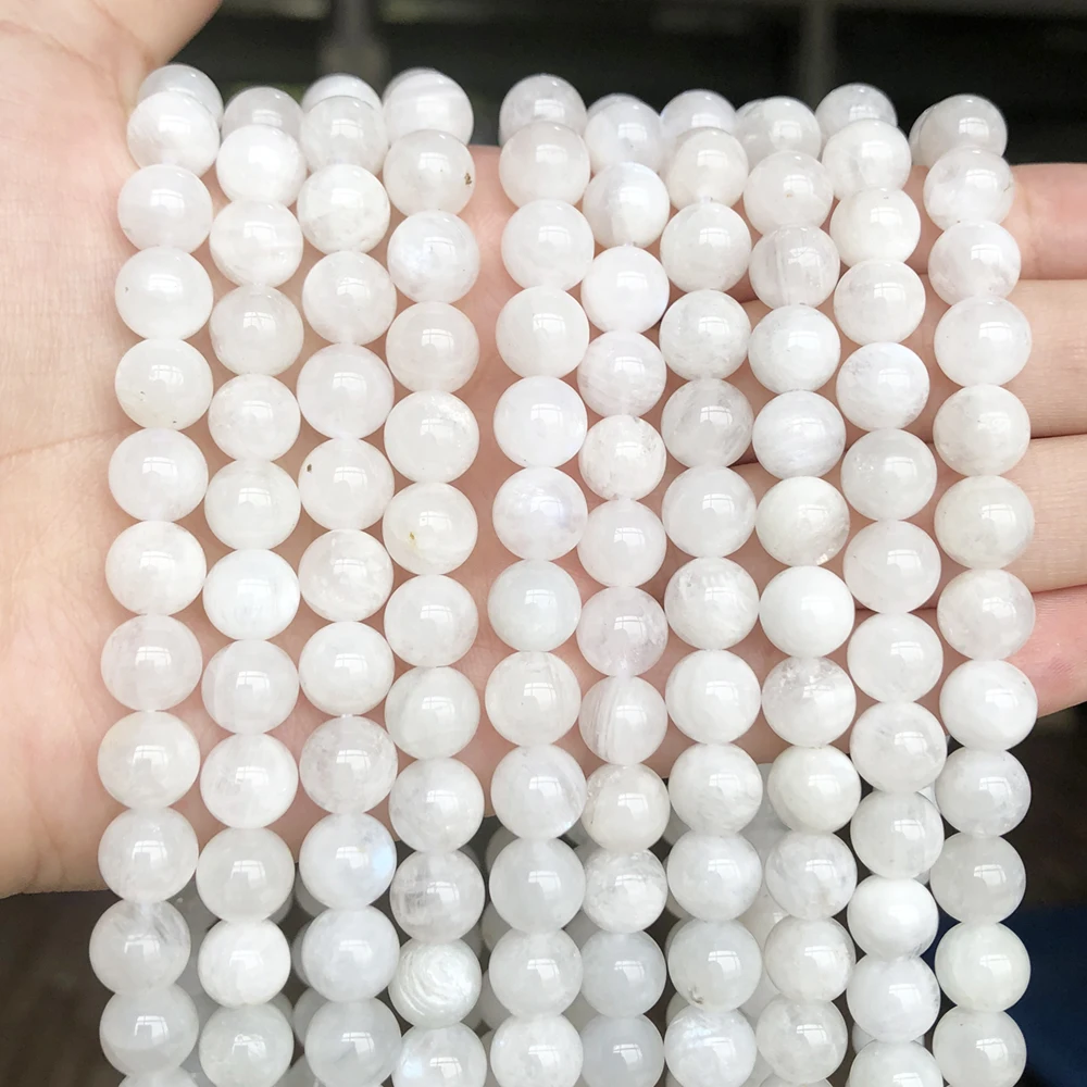 Natural Moonstone Beads Smooth Round Loose Spacer Beads For Jewelry Making 15inches 6/8/10mm DIY Beads Bracelets Necklace Perles
Natural Moonstone Beads Smooth Round Loose Spacer Beads For Jewelry Making 15inches 6/8/10mm DIY Beads Bracelets Necklace Perles