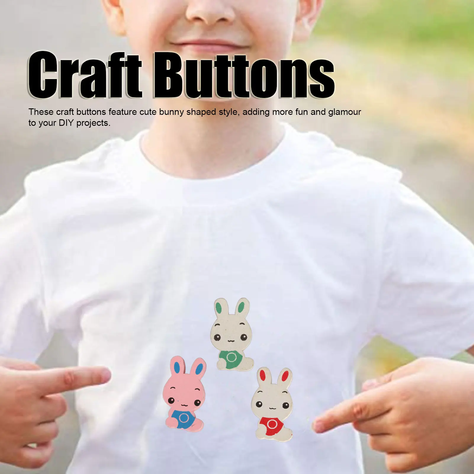 80 шт., деревянные пуговицы в виде кролика
80 шт., деревянные пуговицы в виде кролика