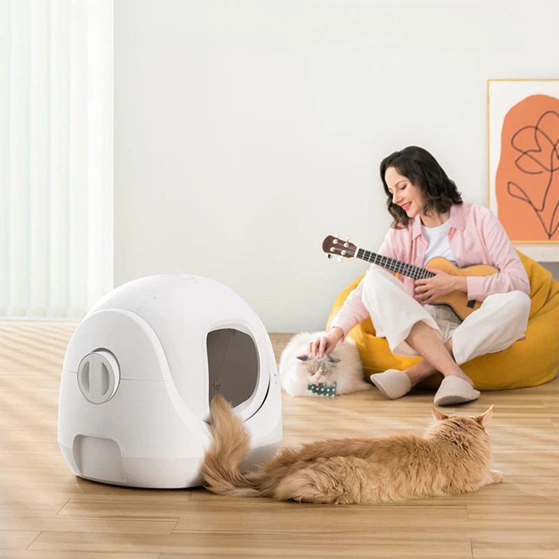 Automatic Cat Litter Box Self Cleaning Wifi for Large Cats Extra Large Cat Toilet Pet Smart Items Arenero Gato Cerrado
Automatic Cat Litter Box Self Cleaning Wifi for Large Cats Extra Large Cat Toilet Pet Smart Items Arenero Gato Cerrado