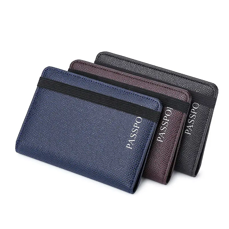 

Multi-function Travel RFID Anti-theft Brush VPC Passport Protective Covers Plane Ticket Holder ID Credit Card Case Wallet