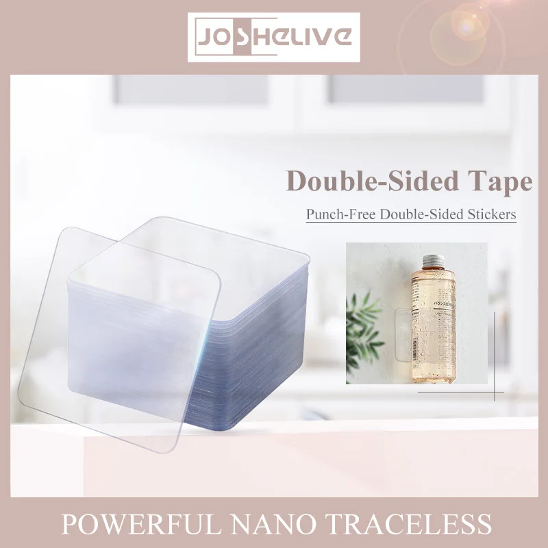 

Powerful Double-sided Stickers Nano Seamless No Punching Transparent Household Waterproof Wall Hangings Adhesive Tapes