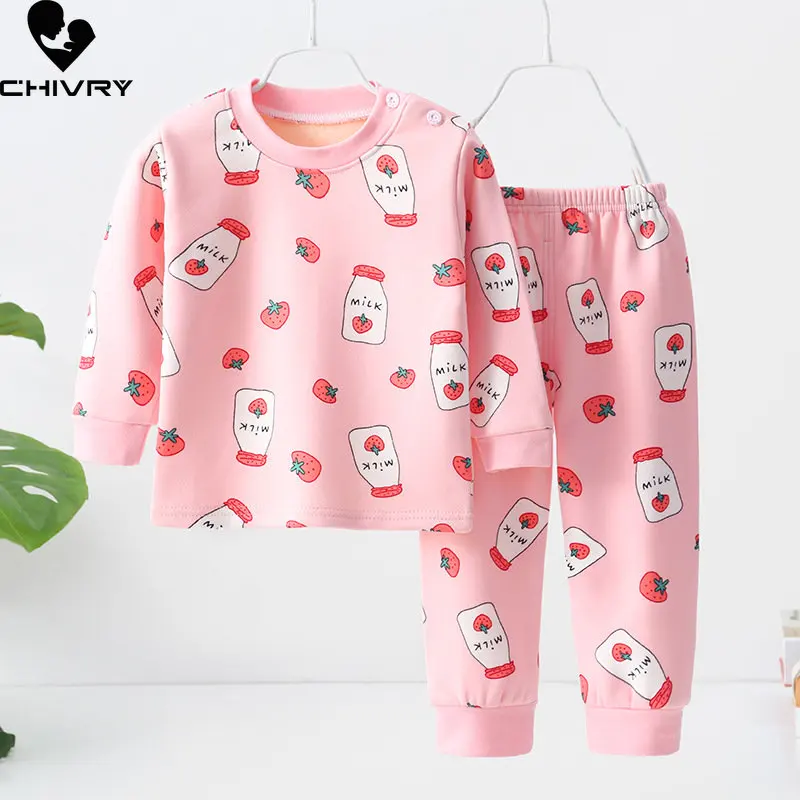 New Kids Boys Girls Thicken Pajama Sets Cartoon O-neck Warm T-Shirt Tops with Pants Baby Autumn Winter Pyjamas Sleeping Clothing
New Kids Boys Girls Thicken Pajama Sets Cartoon O-neck Warm T-Shirt Tops with Pants Baby Autumn Winter Pyjamas Sleeping Clothing