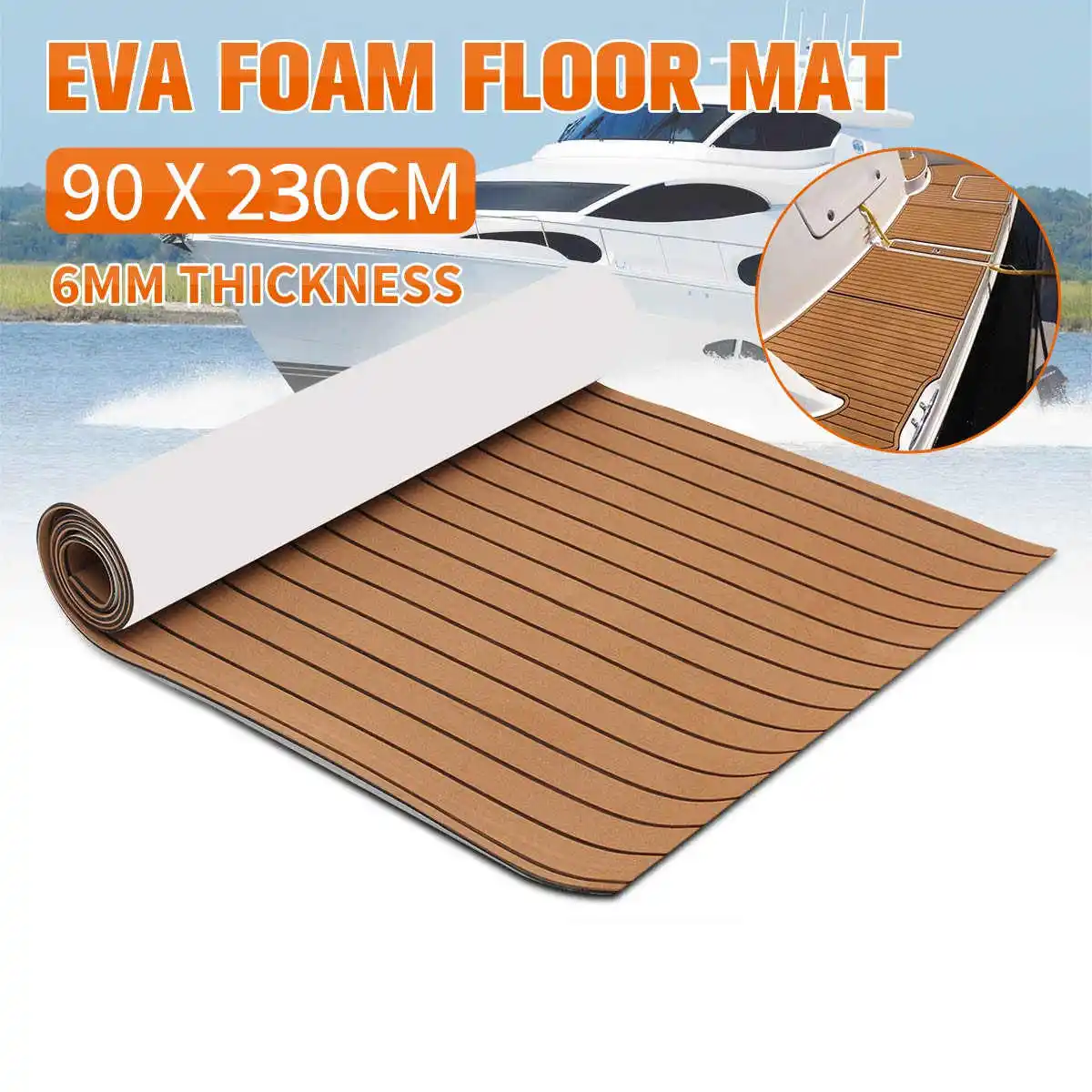 Self-Adhesive EVA Foam Faux Teak Boat Decking Sheet Marine Flooring For Boats Yacht RV Floor Mat Pad Carpet Boat Accessories
Self-Adhesive EVA Foam Faux Teak Boat Decking Sheet Marine Flooring For Boats Yacht RV Floor Mat Pad Carpet Boat Accessories