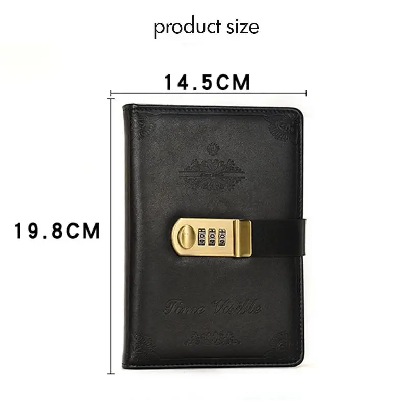 Классический журнал B6 для блокнота, линейная страница, 260 страниц, Обложка из искусственной кожи, 100 г Dowling бумага, 3-значный пароль, держатель для ручки
Классический журнал B6 для блокнота, линейная страница, 260 страниц, Обложка из искусственной кожи, 100 г Dowling бумага, 3-значный пароль, держатель для ручки