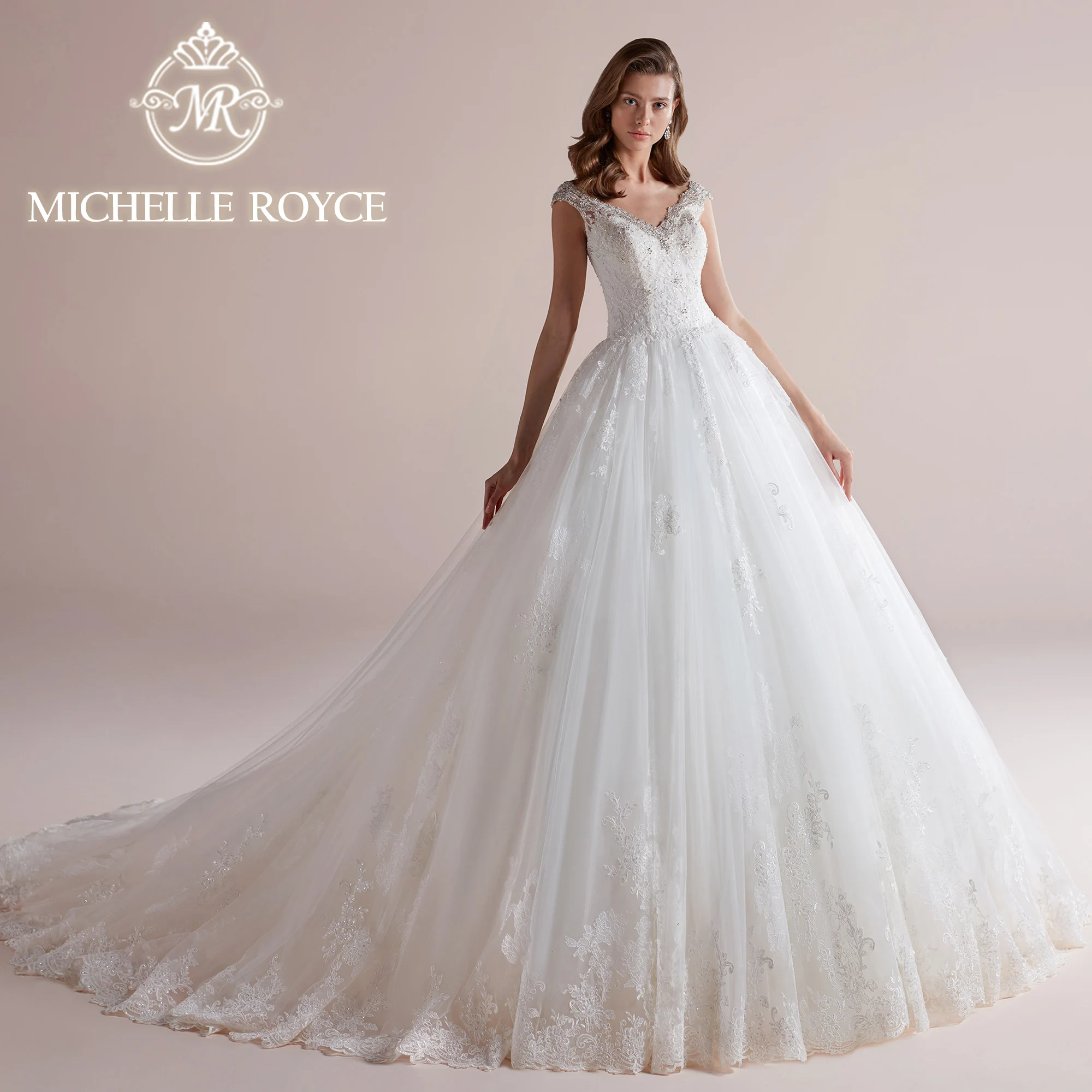 Michelle Royce Luxury Ball Gown Wedding Dress For Women 2024 V-neck Embroidery Backless Exquisite Wedding Gown Vestidos De Novia
Michelle Royce Luxury Ball Gown Wedding Dress For Women 2024 V-neck Embroidery Backless Exquisite Wedding Gown Vestidos De Novia