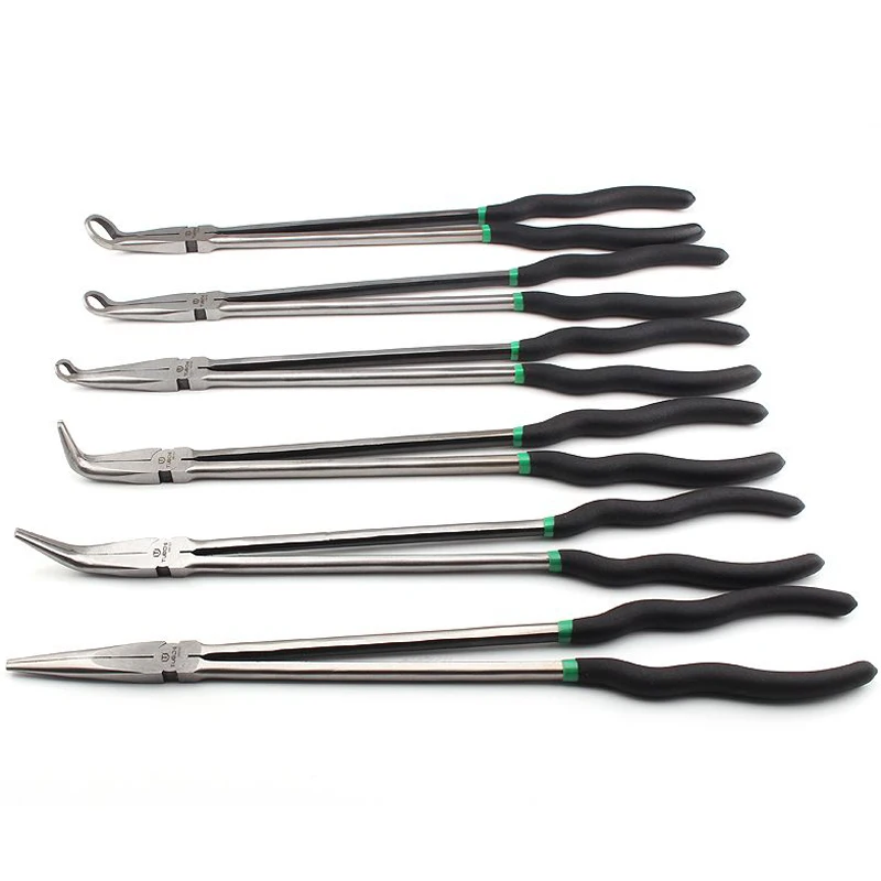 11 Inch Extended Pointed Nose Pliers 45 Degree 90 Degree Elbow Long Nose Pliers Garbage Pliers for Jewelry Making Accessories
11 Inch Extended Pointed Nose Pliers 45 Degree 90 Degree Elbow Long Nose Pliers Garbage Pliers for Jewelry Making Accessories