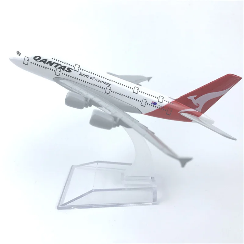 16CM 1:400 Model Diecast Alloy Airplane Air Australia QANTAS A380 Airline Display Toys Model Collection With Stand Display Fans
16CM 1:400 Model Diecast Alloy Airplane Air Australia QANTAS A380 Airline Display Toys Model Collection With Stand Display Fans