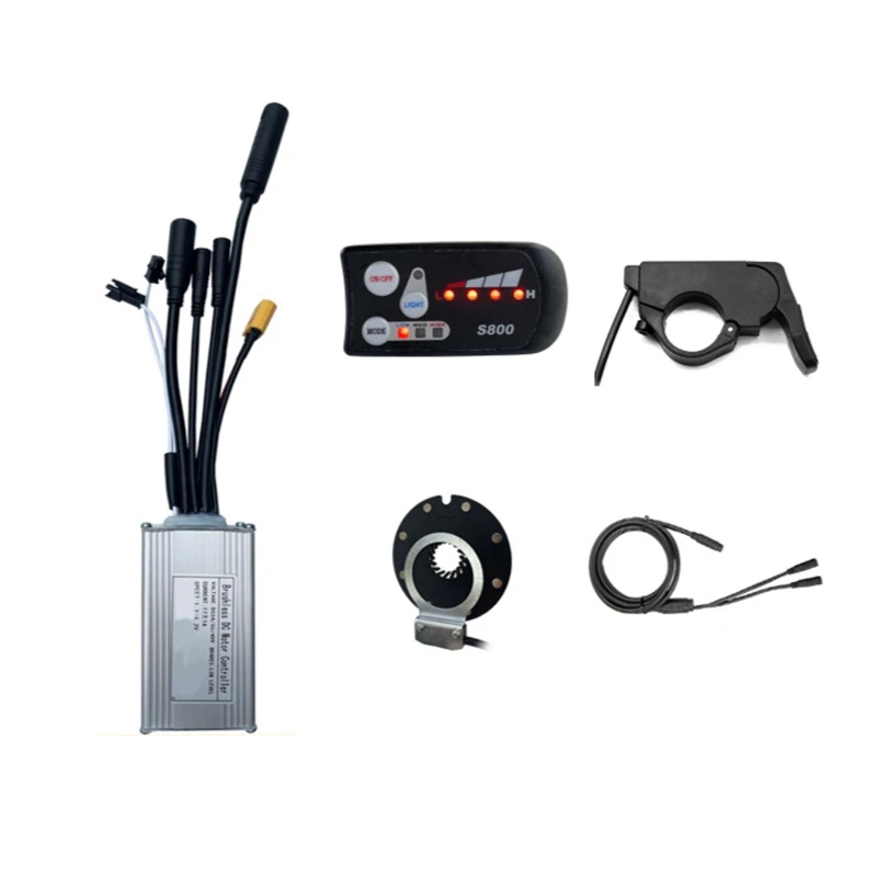 Controller System 109R Thumb Throttle 8C Boost Sensor 17A 24V/36V/48V 250W/350W Motor S800 With Universal Controller Small Kit
Controller System 109R Thumb Throttle 8C Boost Sensor 17A 24V/36V/48V 250W/350W Motor S800 With Universal Controller Small Kit