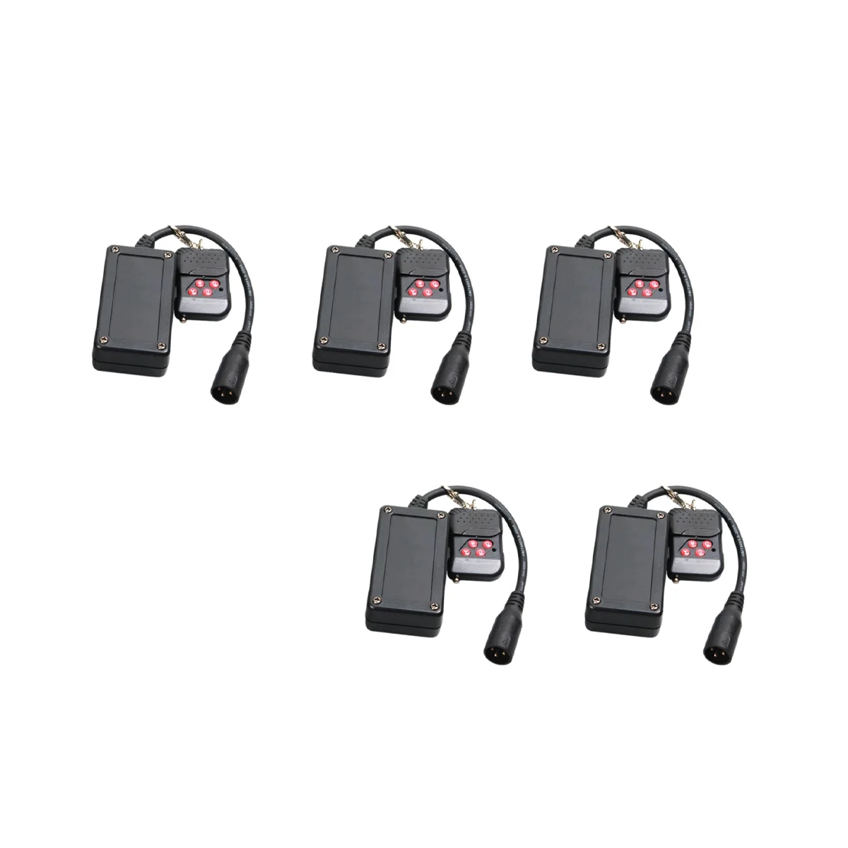

5 Pcs 3 Pins XLR Wireless Remote Control Receiver for Smoke Fog Machine DJ Stage Controller Receptor Fogging 400W 900