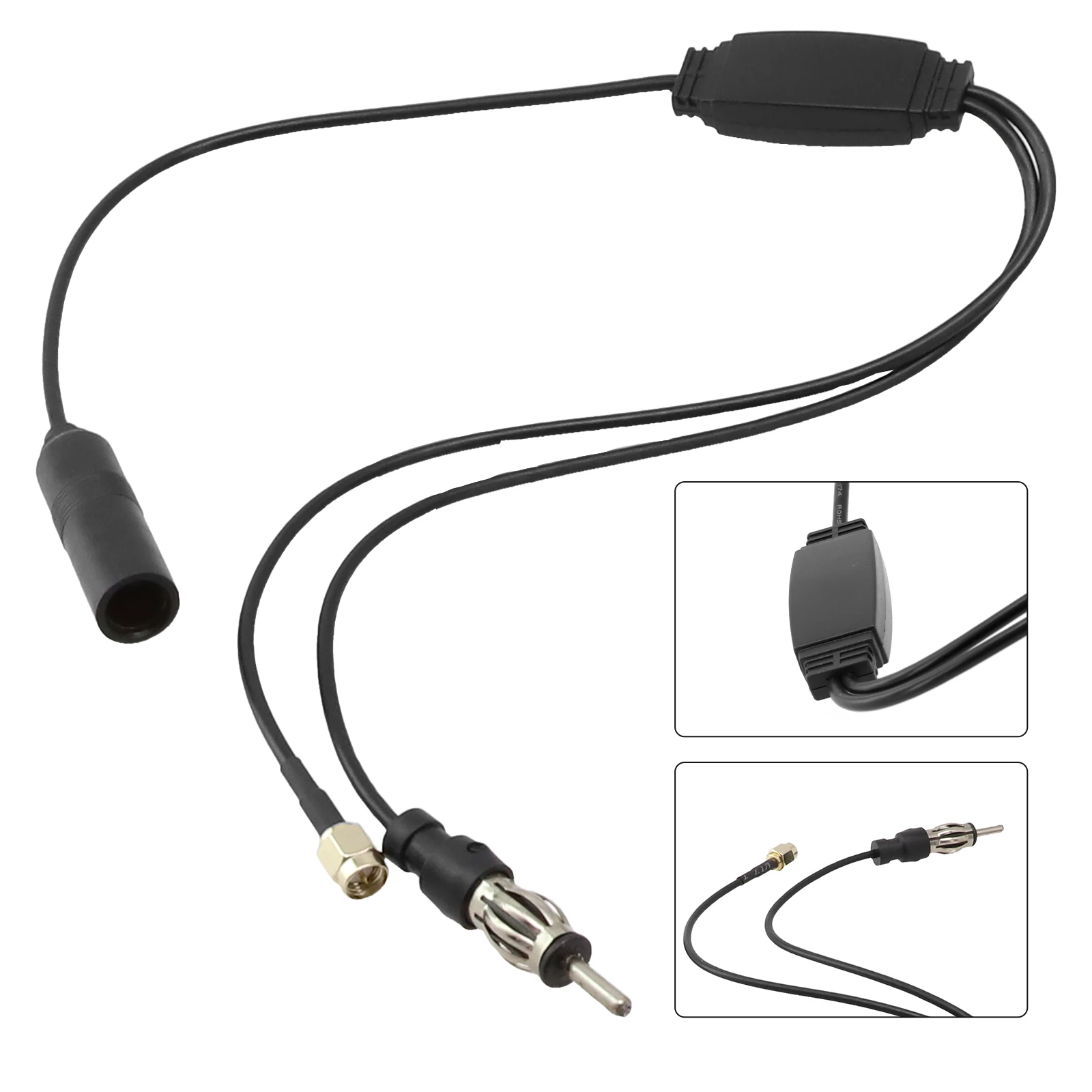 FM/AM DAB + Car Radio Active Antenna Aerial Splitter Adapter Cable SMA Converter DAB Radio Converter Splitter
FM/AM DAB + Car Radio Active Antenna Aerial Splitter Adapter Cable SMA Converter DAB Radio Converter Splitter