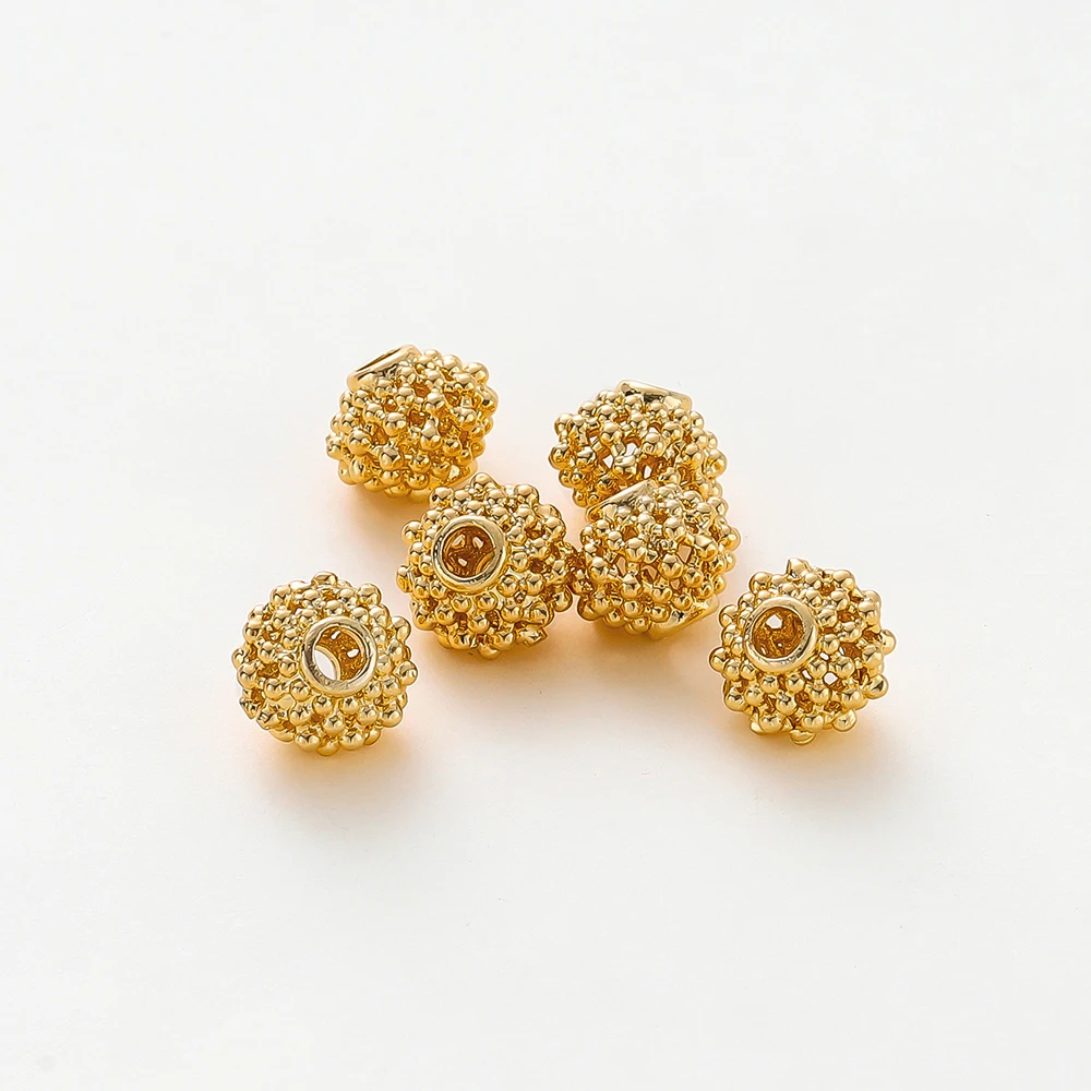 5Pcs 10mm 18K Gold Color Plated Brass Lantern Beads Loose Spacer Beads for DIY Bracelet NeckJewelry Making Accessories
5Pcs 10mm 18K Gold Color Plated Brass Lantern Beads Loose Spacer Beads for DIY Bracelet NeckJewelry Making Accessories