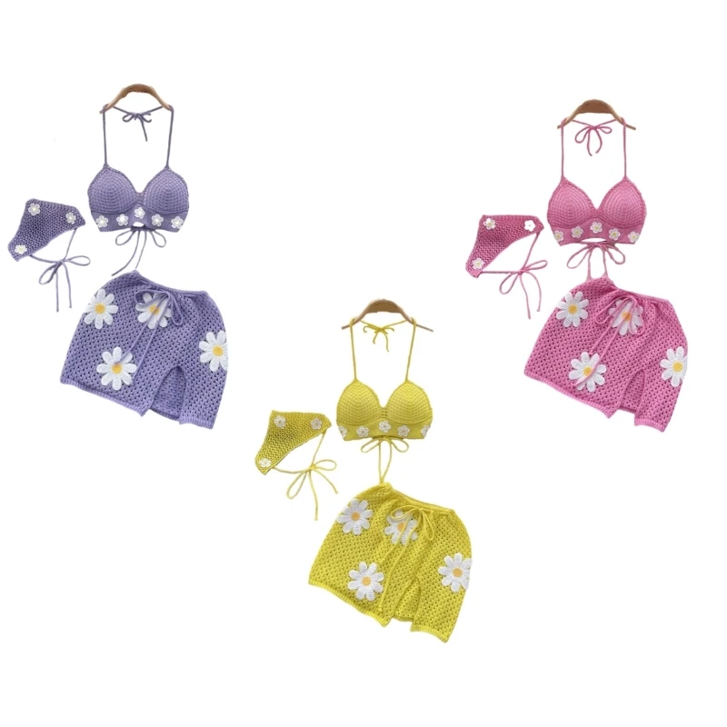 Modern Knitted Crocheted Beach Skirt Suit 2024 Spring Women Halterneck Crop Camisole Top Short Skirts Headscarf Set
Modern Knitted Crocheted Beach Skirt Suit 2024 Spring Women Halterneck Crop Camisole Top Short Skirts Headscarf Set