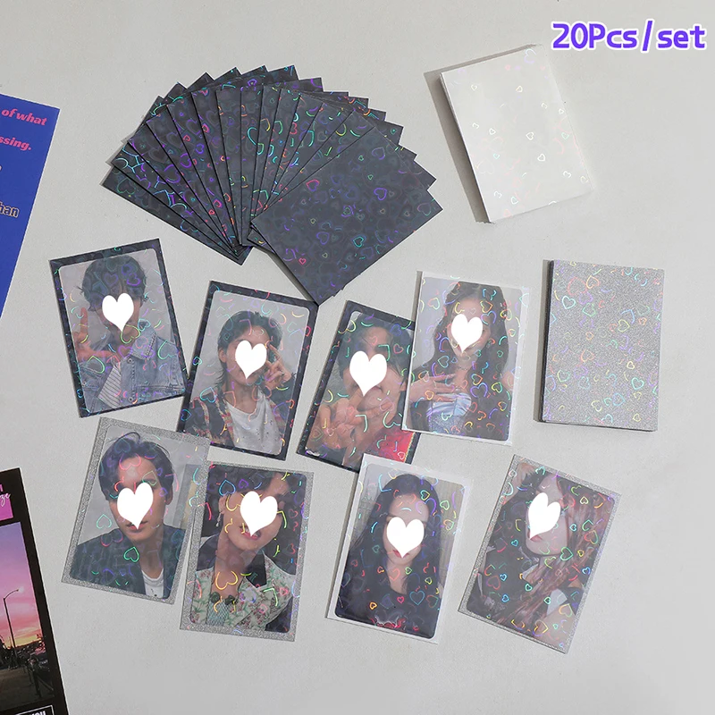 20Pcs/pack Glittery Love Heart Kpop Idol Photo Cards Protective Storage Bag Album Card Photocard Card Sleeves
20Pcs/pack Glittery Love Heart Kpop Idol Photo Cards Protective Storage Bag Album Card Photocard Card Sleeves