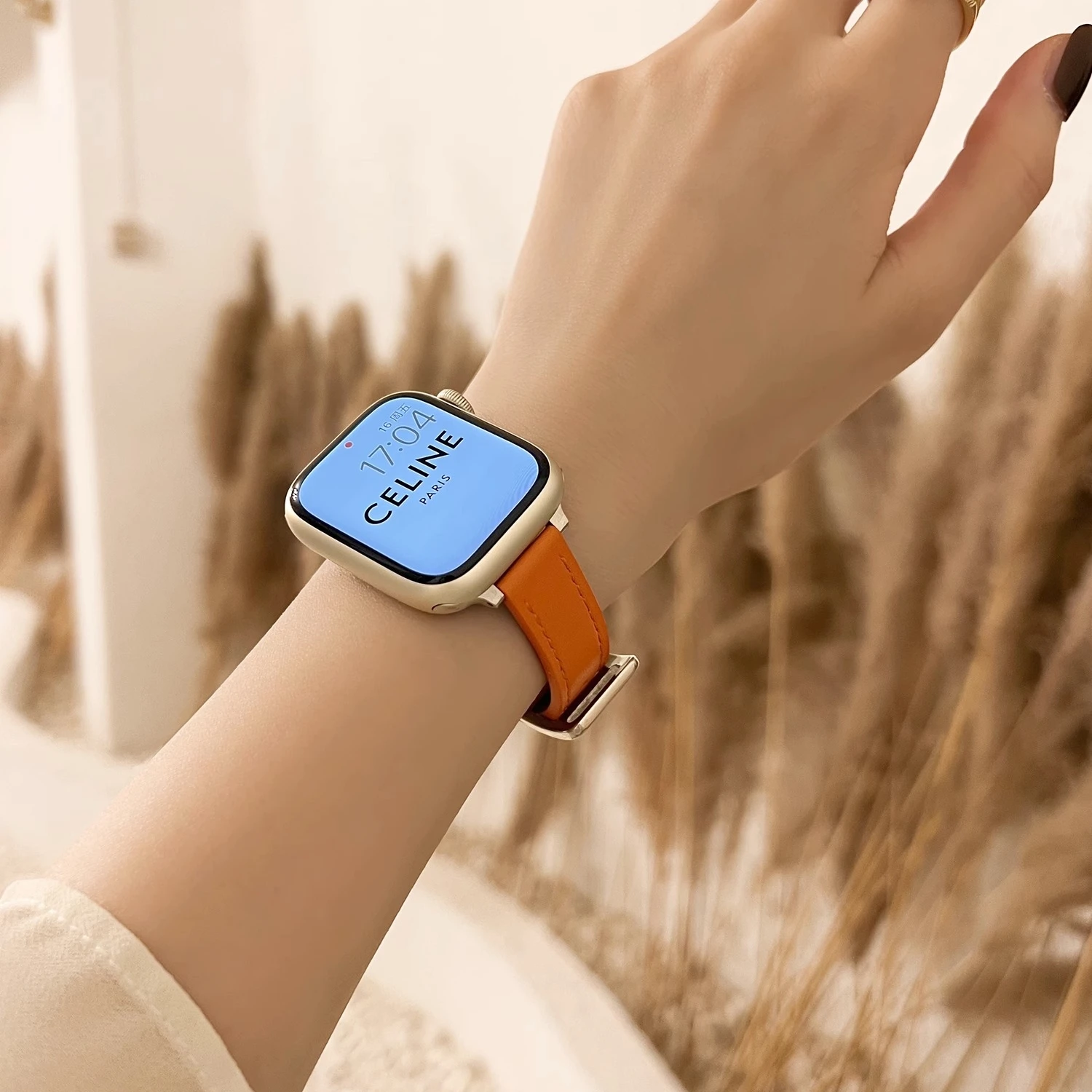 Leather Bracelet Compatible for iWatch Ultra 49mm 40/41/42/44/45mm Apple Watch Series SE/8/7/6/5 Edition for Women Slim Bracelet
Leather Bracelet Compatible for iWatch Ultra 49mm 40/41/42/44/45mm Apple Watch Series SE/8/7/6/5 Edition for Women Slim Bracelet