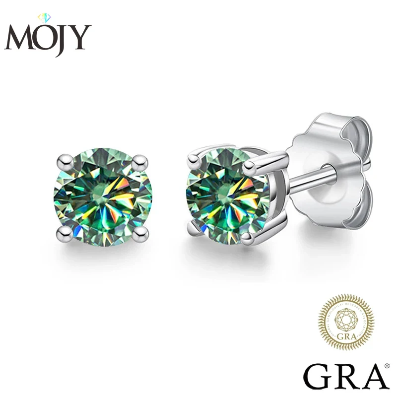 MOJY Hot Sale S925 Silver 1.0 Carat D Color Moissanite Earrings Classic Four Claw Ear Studs for Women Wedding Jewelry with GRA
MOJY Hot Sale S925 Silver 1.0 Carat D Color Moissanite Earrings Classic Four Claw Ear Studs for Women Wedding Jewelry with GRA