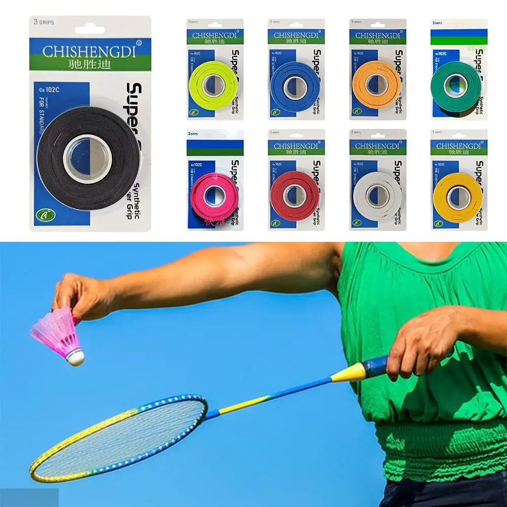 

Shock Absorption Badminton Racket Overgrips Anti-slip Multi-color Over Grips Tennis Paddle Wear-resistant Racquet Sweatband