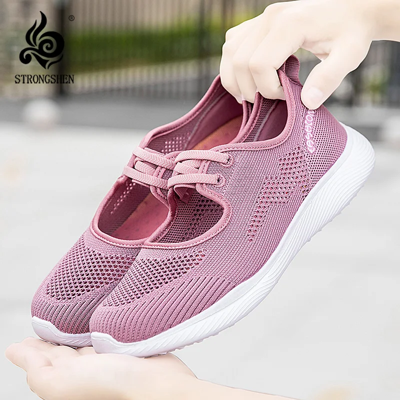 STRONGSHEN Women Casual Shoes Breathable Vulcanized Shoes Zapatillas Mujer Light Non Slip Women Sneakers Loafers Women Flat Shoe
STRONGSHEN Women Casual Shoes Breathable Vulcanized Shoes Zapatillas Mujer Light Non Slip Women Sneakers Loafers Women Flat Shoe