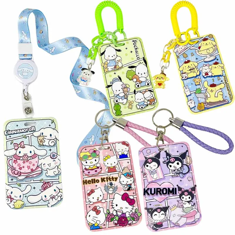 Sanrios Cinnamoroll My Melody Kuromi HelloKittys Pochacco Cartoon Work Permit Subway Bus ID Card Holder Card Protective Sleeve
Sanrios Cinnamoroll My Melody Kuromi HelloKittys Pochacco Cartoon Work Permit Subway Bus ID Card Holder Card Protective Sleeve