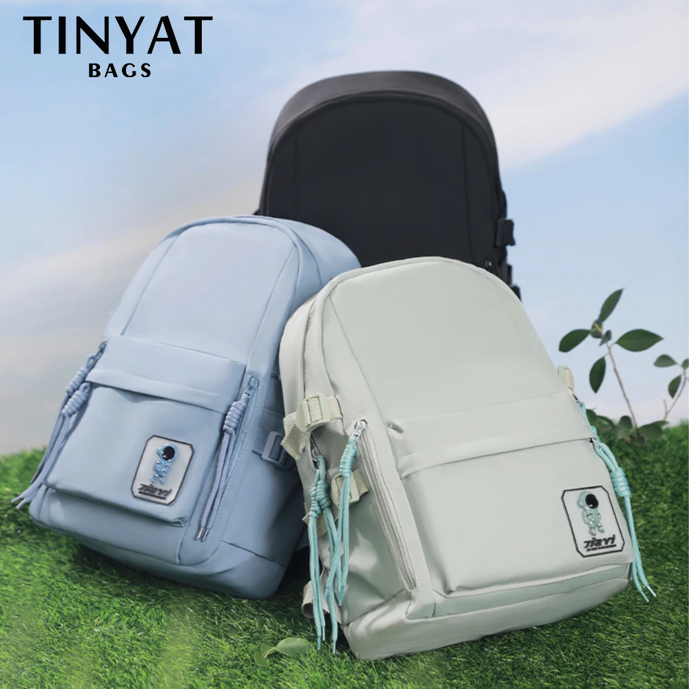 

TINYAT Men Laptop Backpack Black School Bags for Boy Leisure Large Capacity Travel Shoulder Bag Women Rucksacks Teenage Mochilas