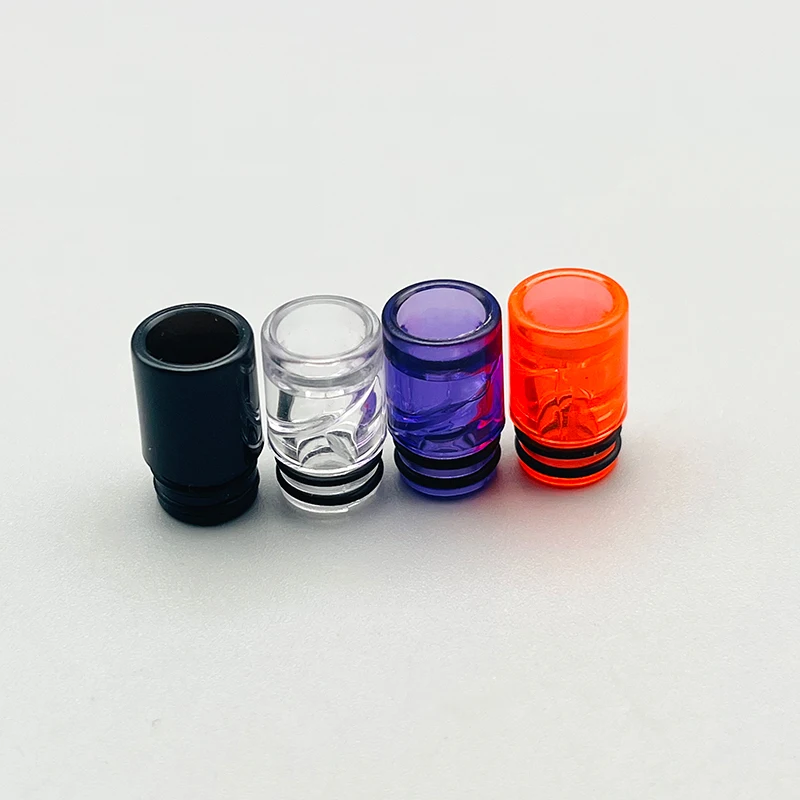 

DSX Spiral unique style 510 drip tip PC for DotAio to prevent liquid from slopping 510 Thread RTA RDA atomizer accessories