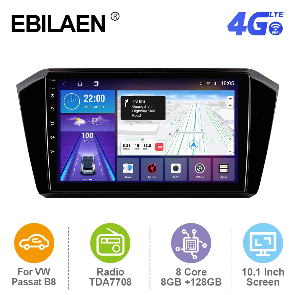 EBILAEN Android 12 Car Radio For VW Volkswagen Passat B8 2015- Multimedia GPS Navigation Carplay RDS 4G Android Auto WIFI FM
EBILAEN Android 12 Car Radio For VW Volkswagen Passat B8 2015- Multimedia GPS Navigation Carplay RDS 4G Android Auto WIFI FM
