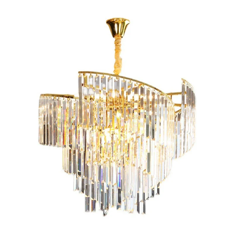 Luxury Crystal Chandelier Ceiling Post-modern Personality Dining Room Bedroom Lamps Nordic Grand Villa Living Foyer LED Lighting
Luxury Crystal Chandelier Ceiling Post-modern Personality Dining Room Bedroom Lamps Nordic Grand Villa Living Foyer LED Lighting