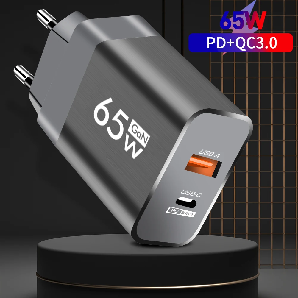 GaN 65W PD USB Charger Fast Charging Quick Charger 3.0 Portable PD Phone Charger For Huawei Xiaomi Poco iPhone 14 13 Pro Samsung
GaN 65W PD USB Charger Fast Charging Quick Charger 3.0 Portable PD Phone Charger For Huawei Xiaomi Poco iPhone 14 13 Pro Samsung