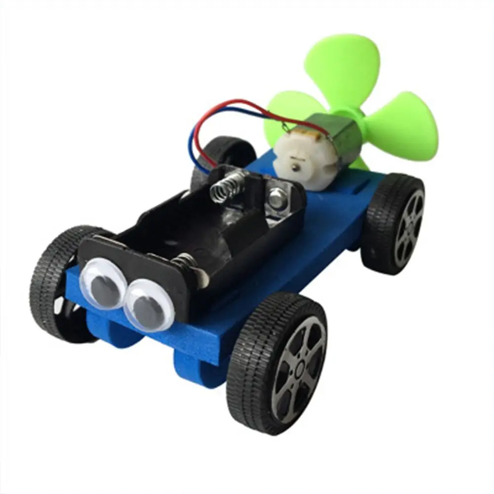 

Experiment DIY Kit Hand-operated Scientific Model Toy Air Power Handmade Toy Car Model