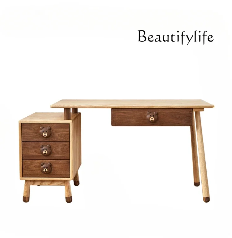 Study Desk Nordic Simple Modern Style White Wax Wood Study Desk Home Black Walnut
Study Desk Nordic Simple Modern Style White Wax Wood Study Desk Home Black Walnut