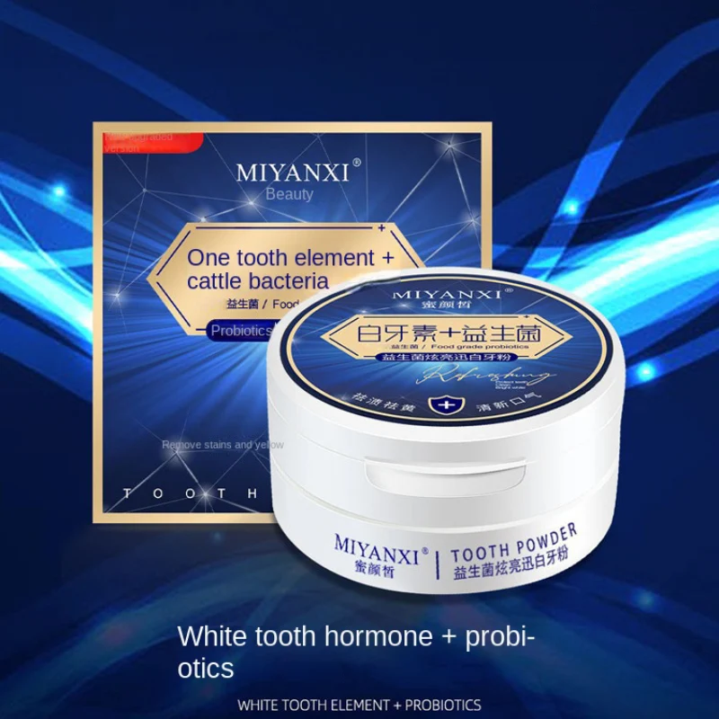 MIYANXI Teeth Whitening Toothpaste Teeth Whitening Powder 50g Activated Probiotic Powder for Oral Hygiene
MIYANXI Teeth Whitening Toothpaste Teeth Whitening Powder 50g Activated Probiotic Powder for Oral Hygiene