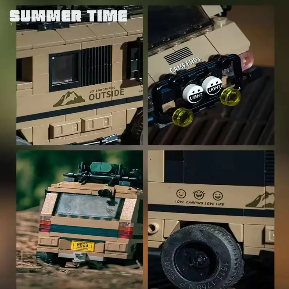 In stock 489PCS Camper Building Blocks City Passenger Truck Van Model Bricks Set with Display Box Kids Educational DIY Toy Gifts In stock 489PCS Camper Building Blocks City Passenger Truck Van Model Bricks Set with Display Box Kids Educational DIY Toy Gifts