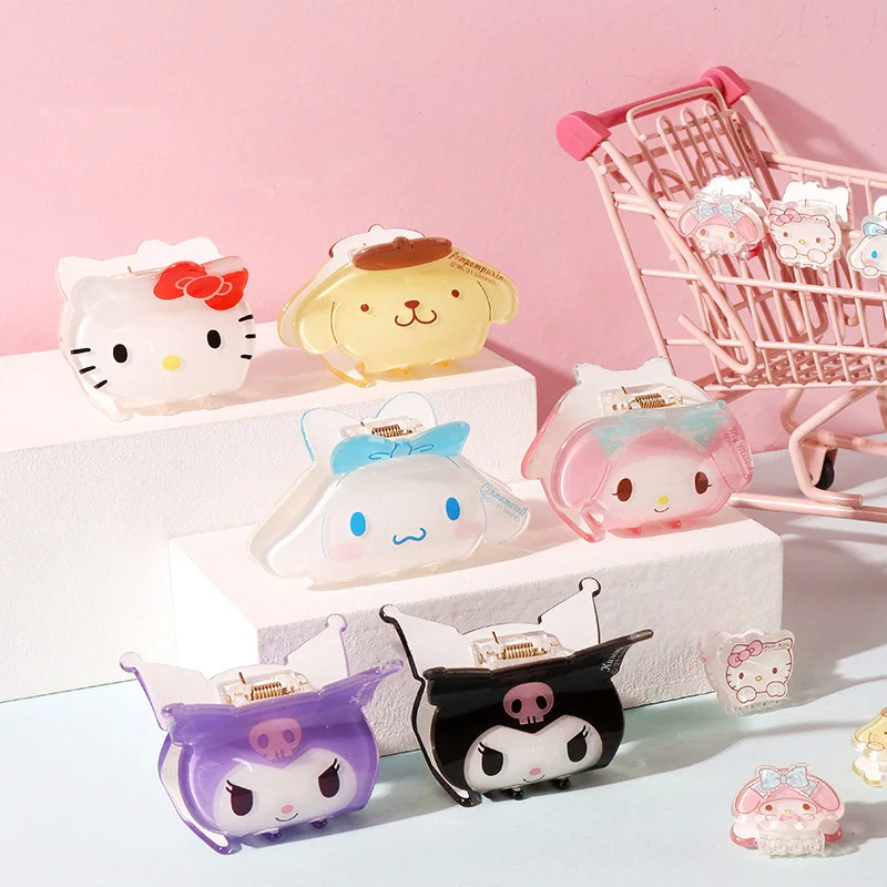 Kawaii Sanrio Hello Kitty Kuromi My Melody Cinnamoroll Pom Pom Purin Cute Acrylic Shark Clip Hairpin Clips Toys for Boys
Kawaii Sanrio Hello Kitty Kuromi My Melody Cinnamoroll Pom Pom Purin Cute Acrylic Shark Clip Hairpin Clips Toys for Boys