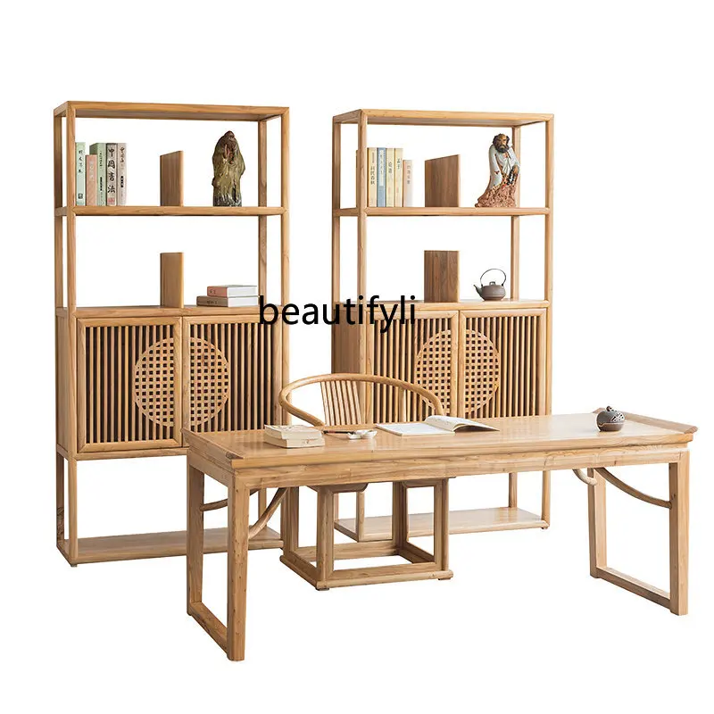 New Chinese Calligraphy Table Old Elm Painting and Calligraphy Table Antique Painting Table Solid Wood Desk Walnut Book Desk
New Chinese Calligraphy Table Old Elm Painting and Calligraphy Table Antique Painting Table Solid Wood Desk Walnut Book Desk